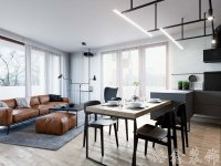 現(xiàn)代風格家居裝修裝飾室內(nèi)設(shè)計效果-A8100-3