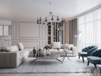 現(xiàn)代輕奢家居裝修裝飾室內設計效果-D213